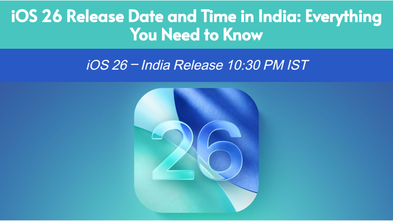 iOS 26 Release Date and Time in India | Eligible iPhones & New Features
