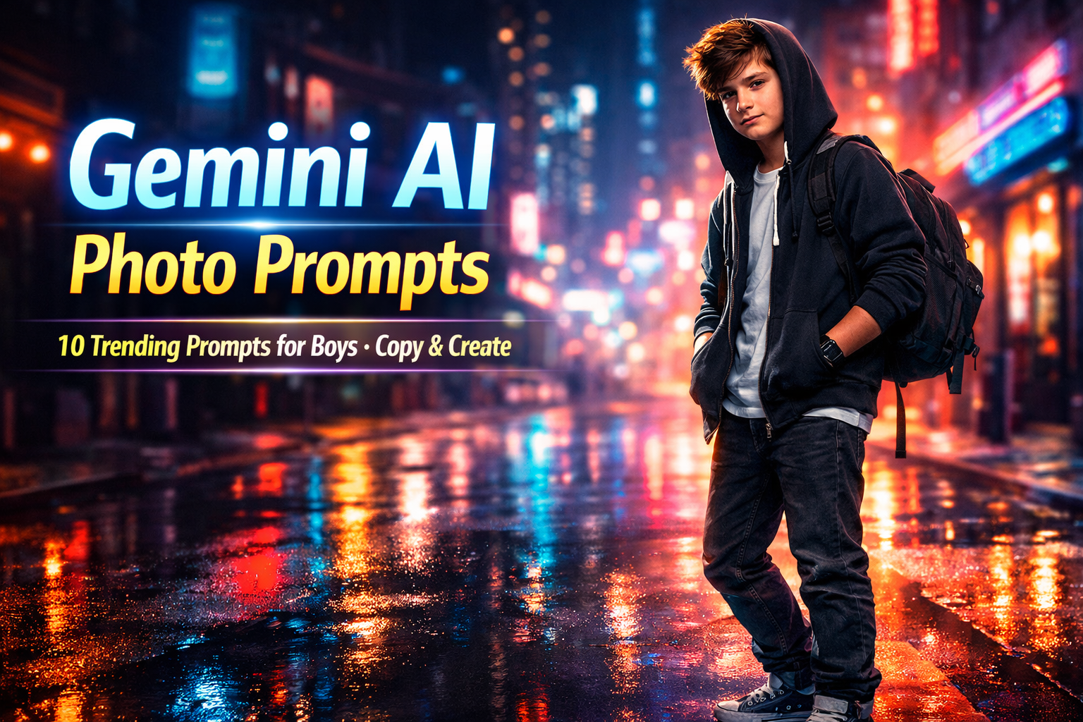 10 Trending Gemini AI Photo Editing Prompts for Boys – Copy-Paste Guide (Part 6)