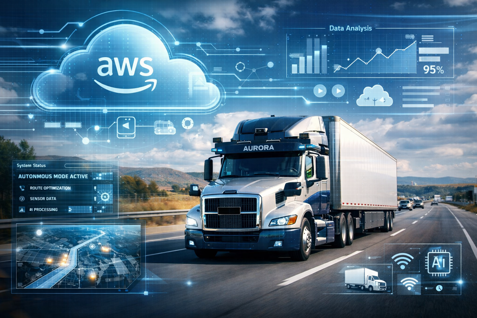 Aurora Stock Surges After AWS–Aumovio Deal: Impact on AMZN Stock Explained