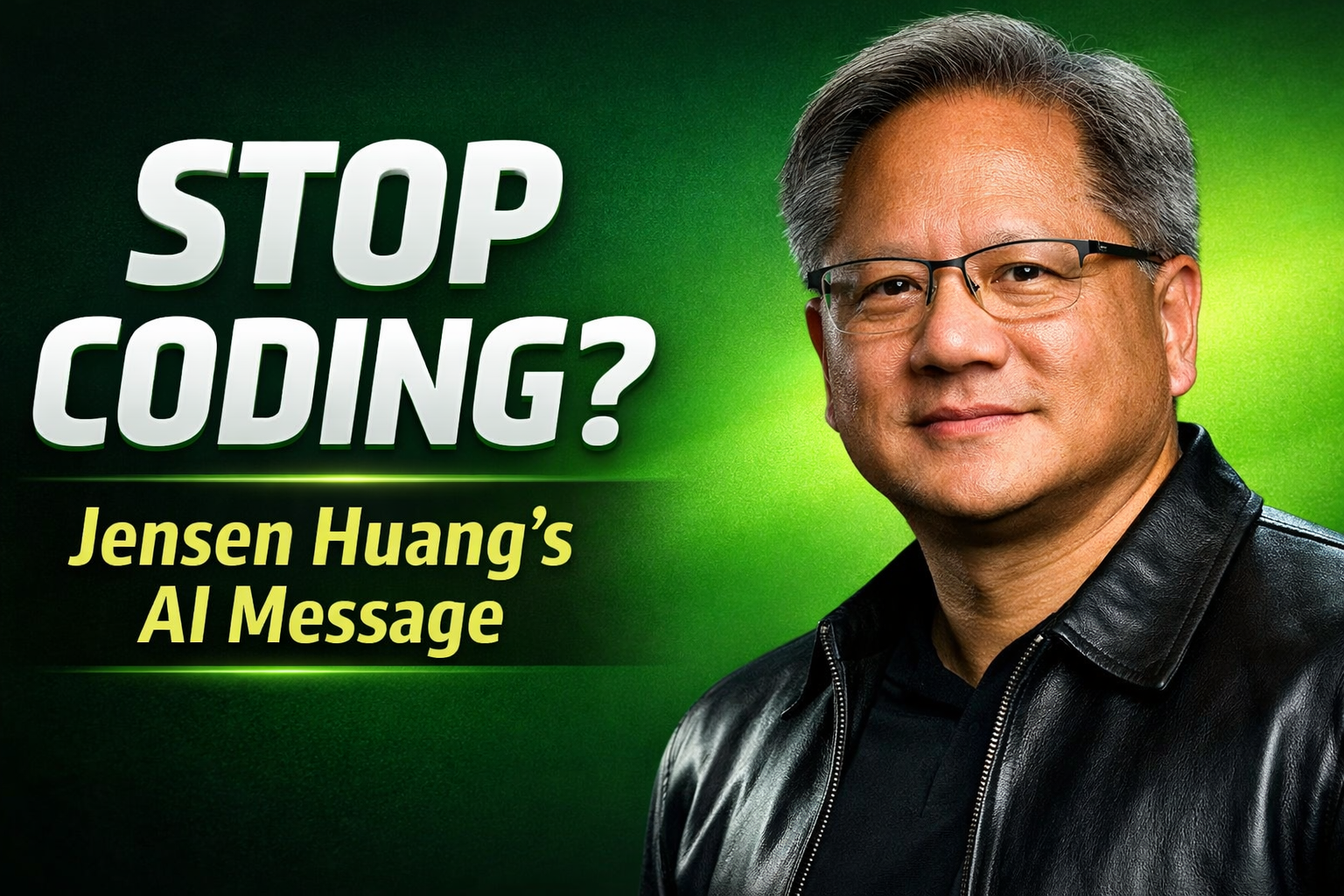 Nvidia CEO Jensen Huang: “Stop Coding, Start Solving Problems” – AI Future Explained