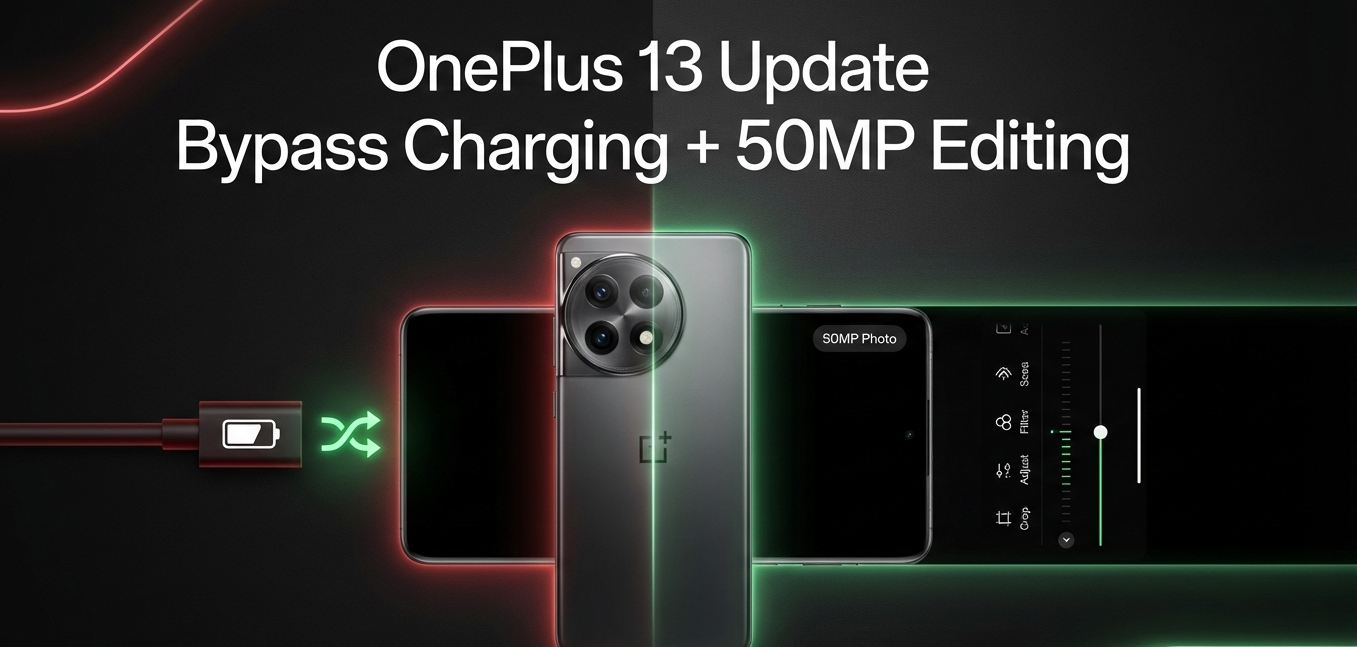 OnePlus 13 Update Adds Bypass Charging and 50MP Photo Editing