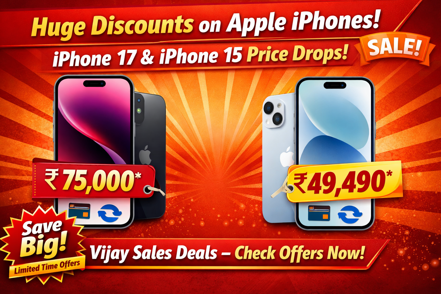 Apple iPhone 17 Price Cut at Vijay Sales | iPhone 15 Price & Discounts Explained 2026
