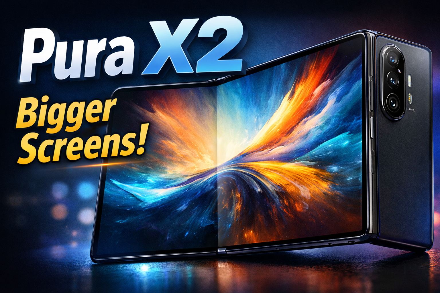 Huawei Pura X2 Leaks: Bigger Screens and Foldable Upgrades Coming
