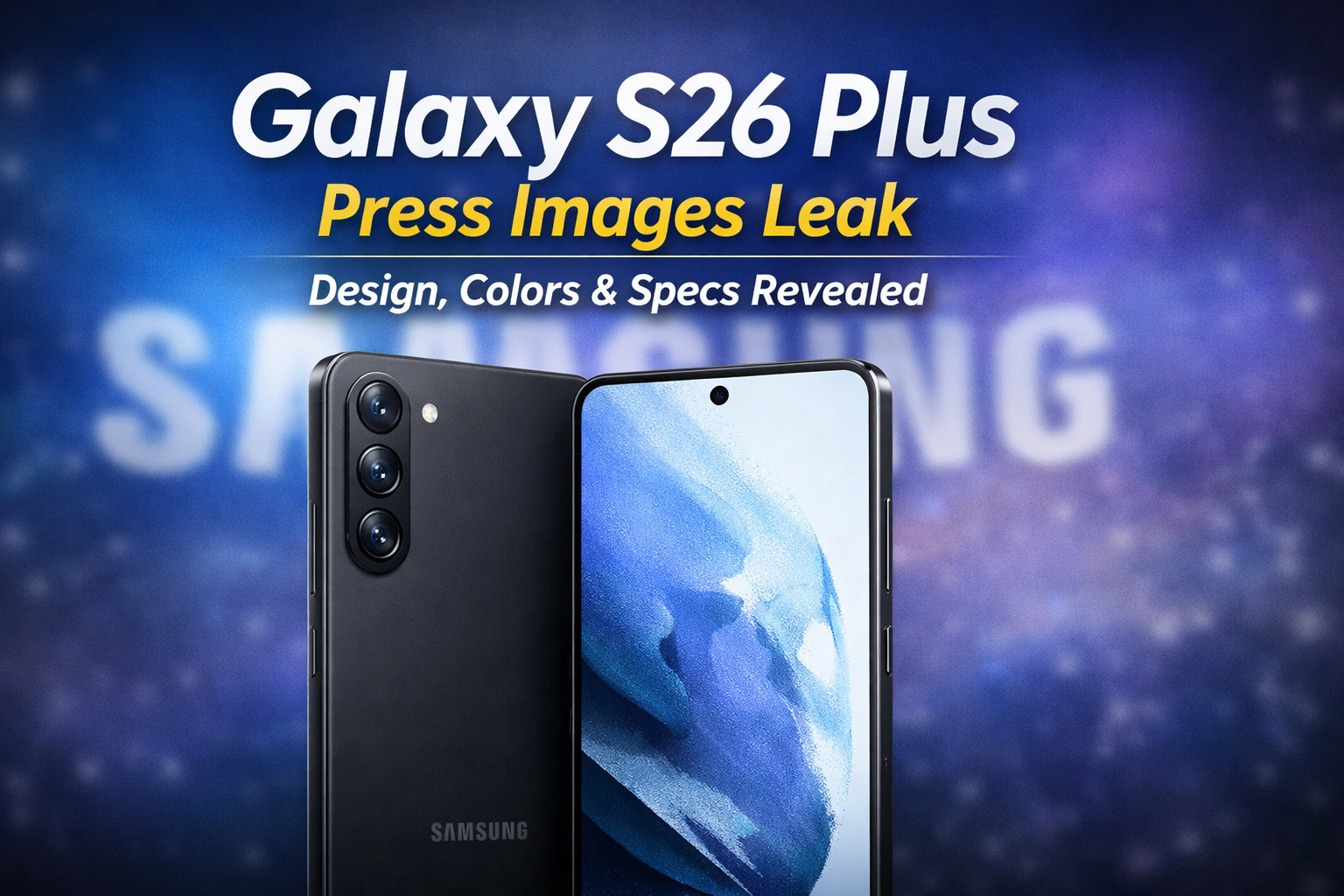 Samsung Galaxy S26 Plus Press Images Leak: Design, Colors & Specs Revealed