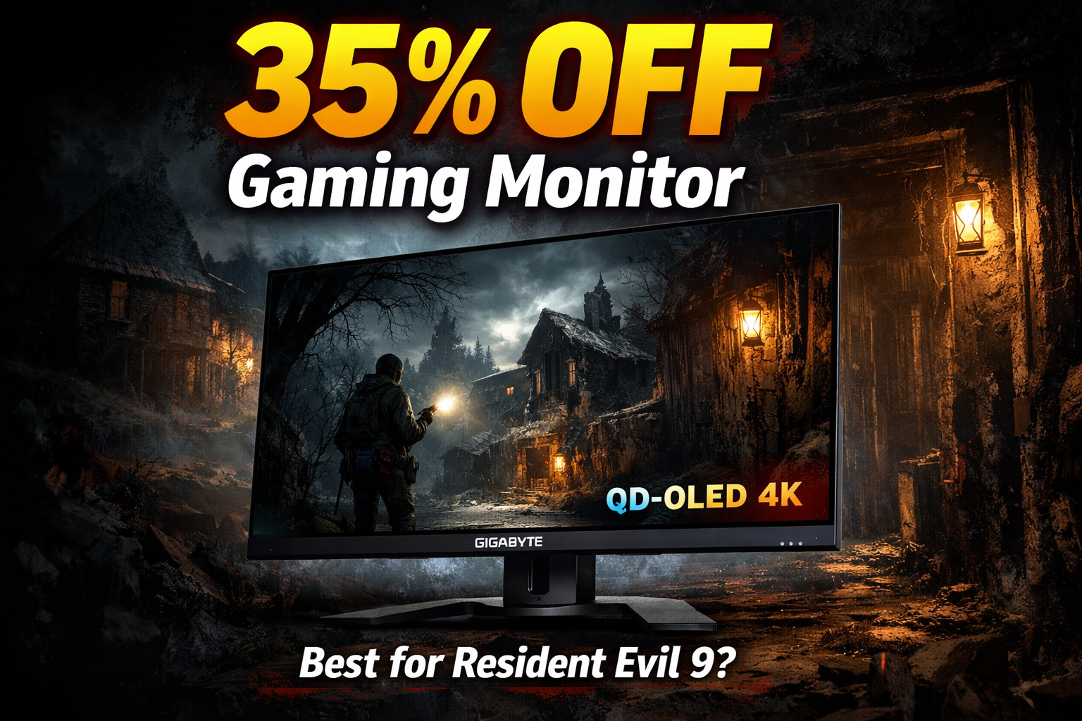 Gigabyte 27″ QD-OLED 4K Gaming Monitor Gets 35% Price Cut – Perfect for Resident Evil 9 Gaming