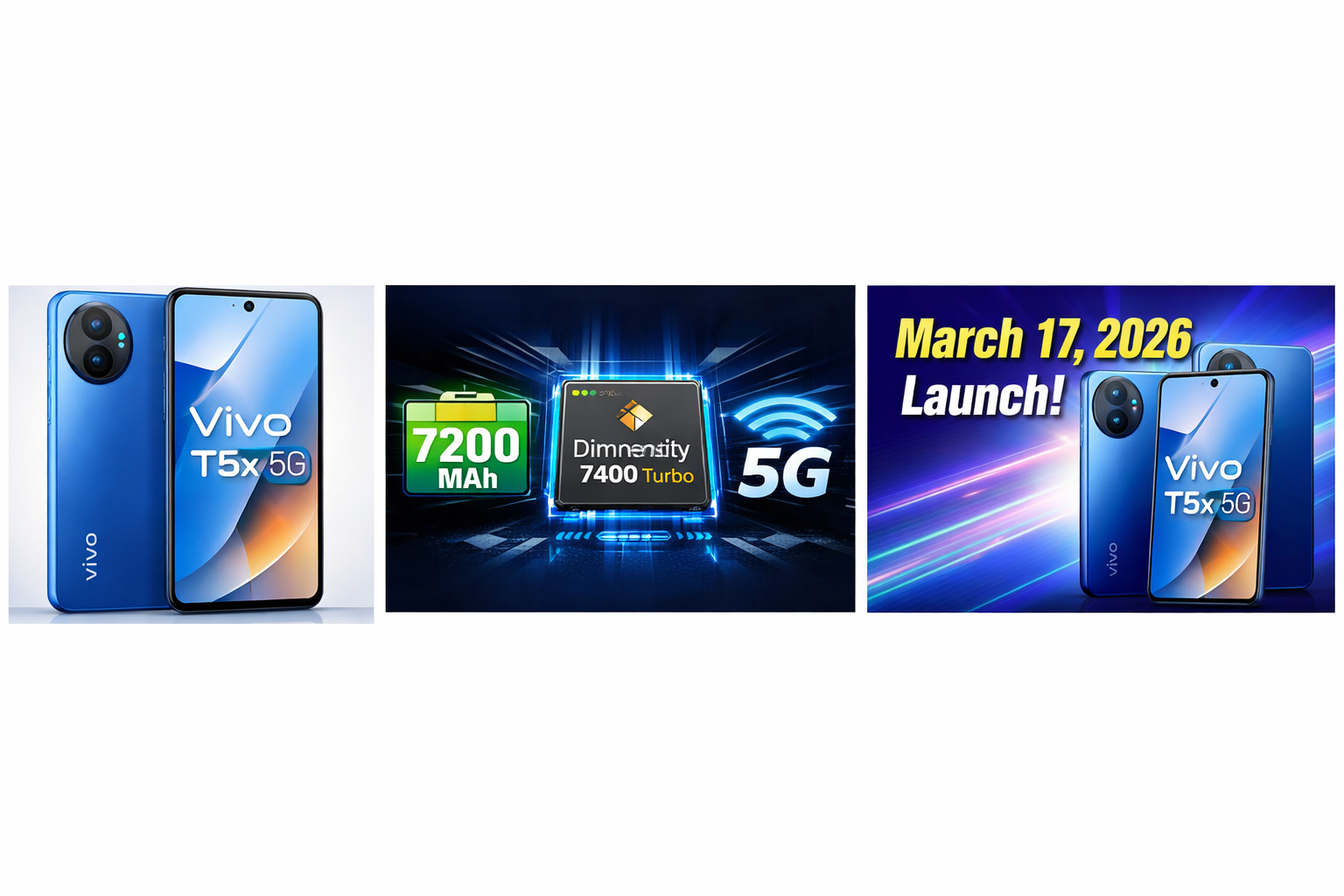 Vivo T5x 5G India Launch: 7,200mAh Battery & Dimensity 7400