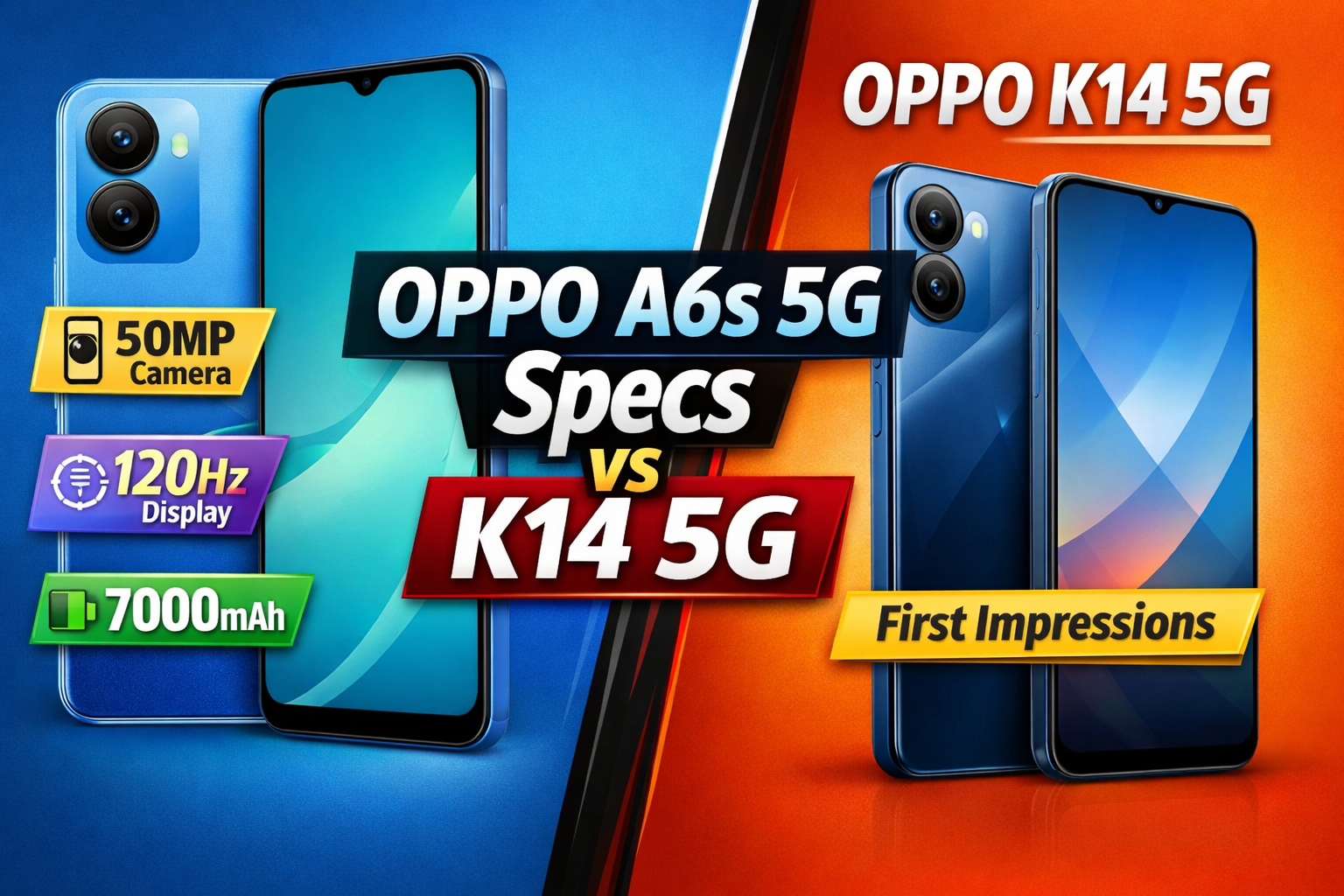 OPPO A6s 5G Specifications & OPPO K14 5G First Impressions | Complete Review 2026