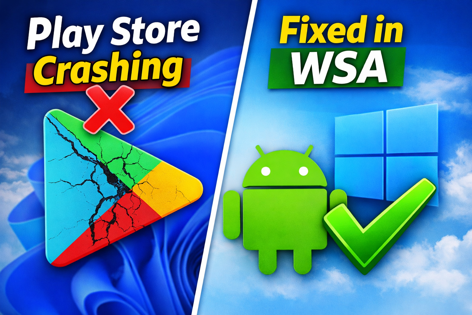 Fix WSA Play Store Crash on Windows 11 (Google Play Store Closing Issue Solved)