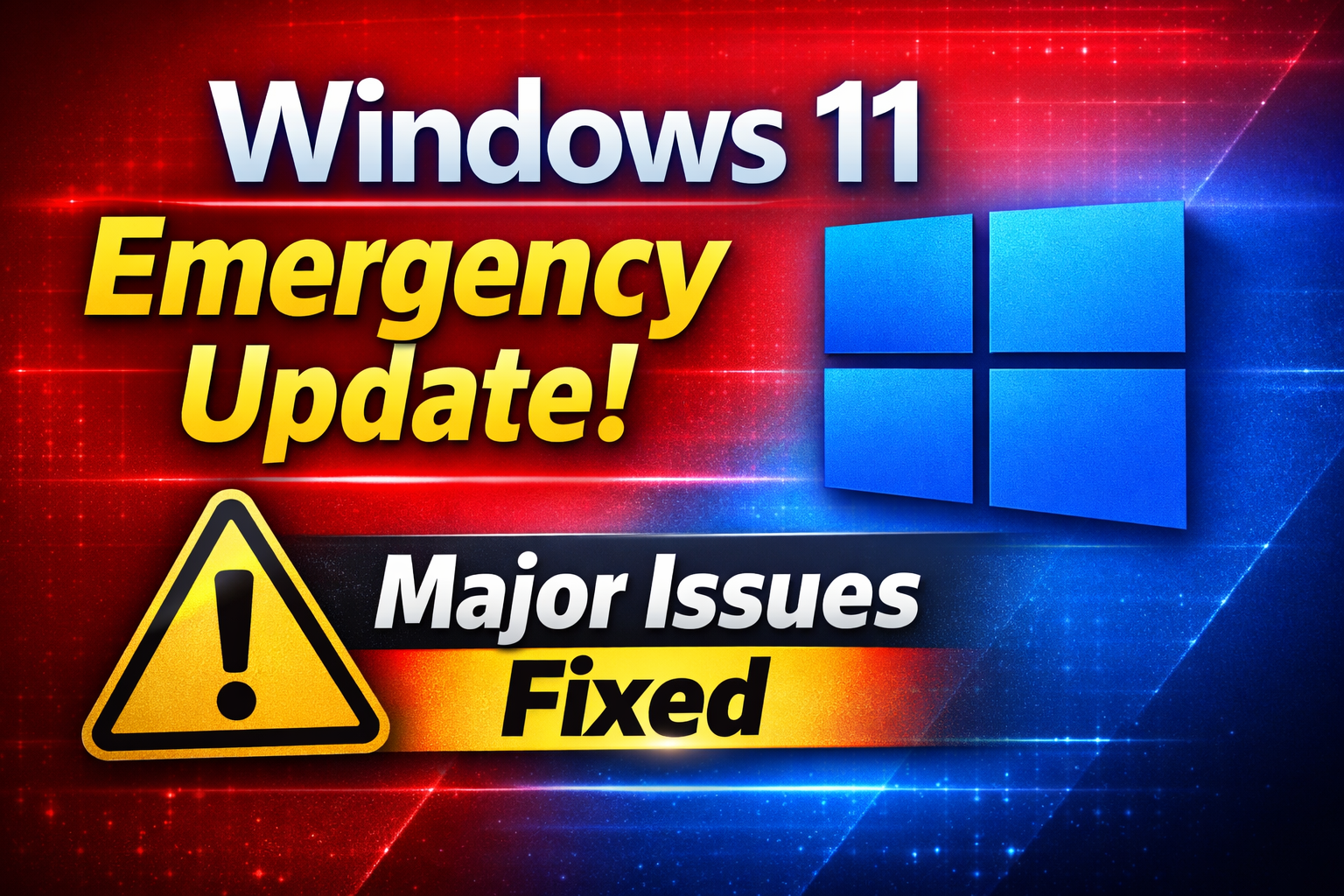 Microsoft Windows 11 Emergency Update: Major Issues Fixed for Users