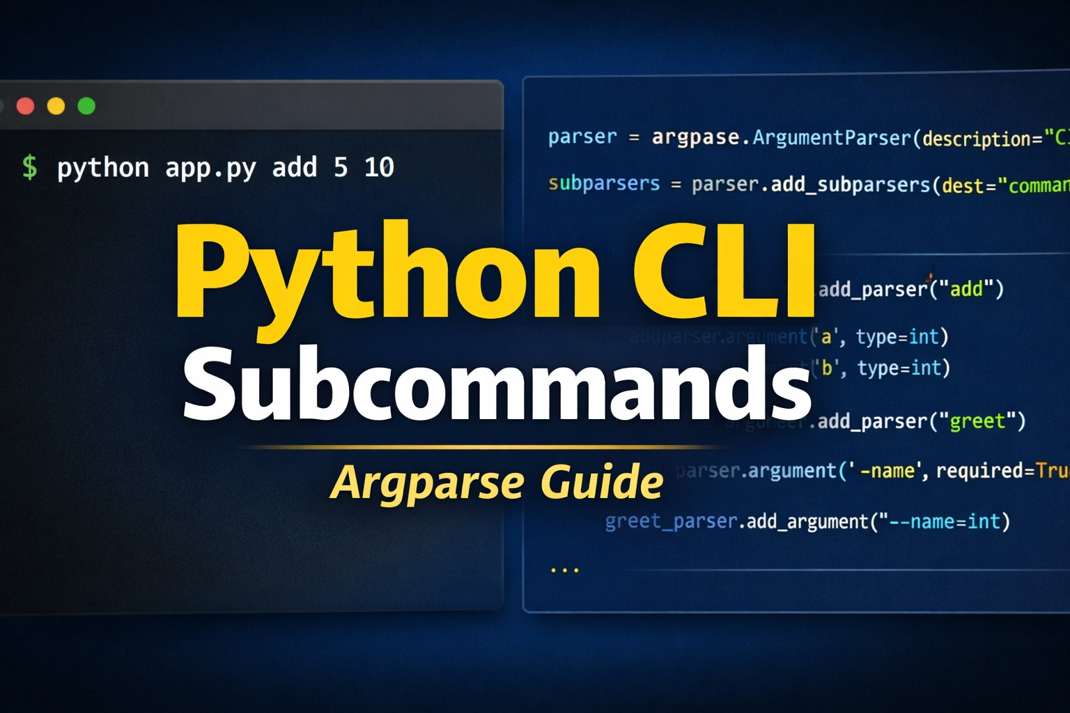 Argparse Subparsers Python Guide – Create CLI Subcommands with Examples