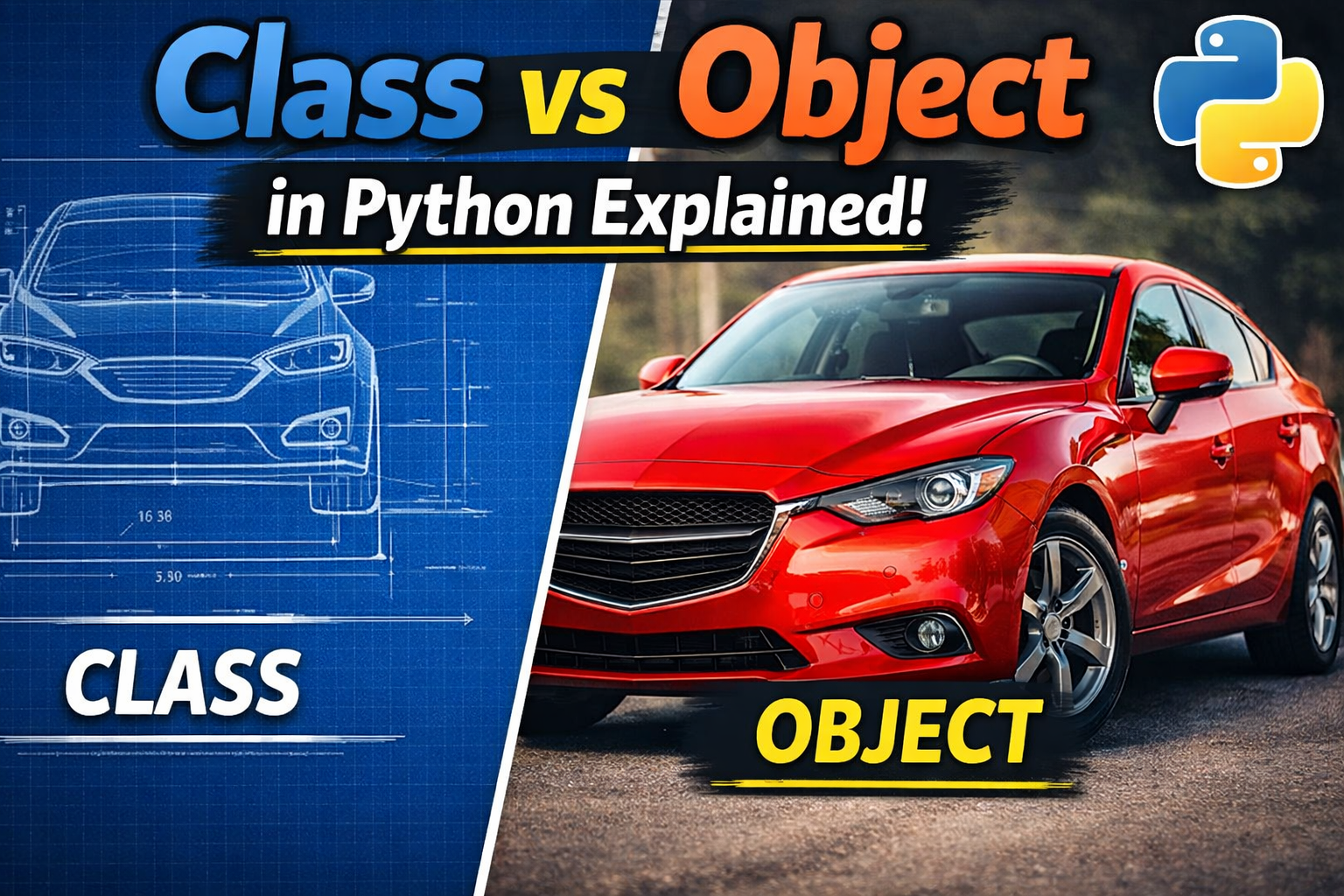 Python Class and Object Explained | OOP Concepts in Python for Beginners