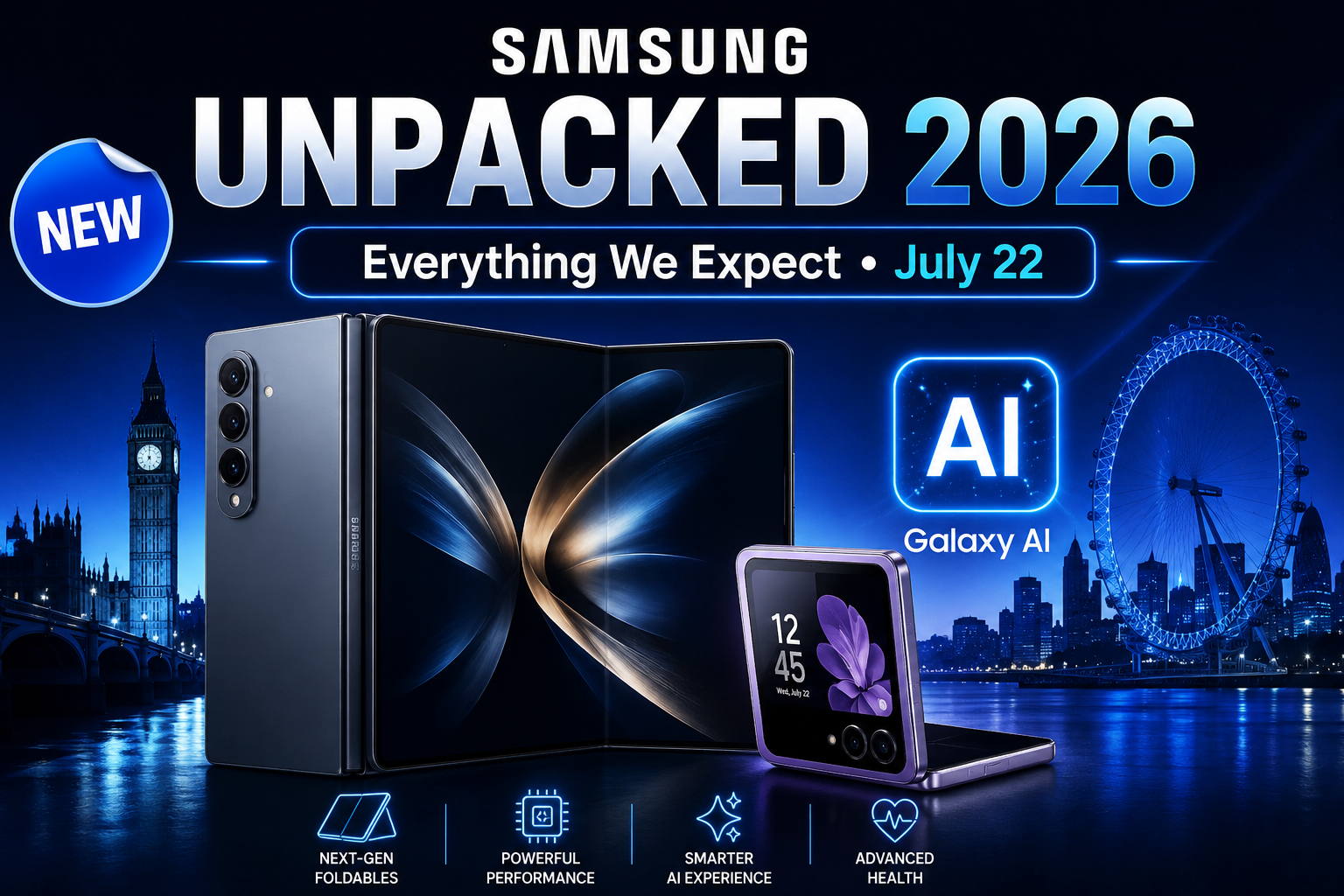 Samsung Galaxy Unpacked 2026: Everything Expected on July 22