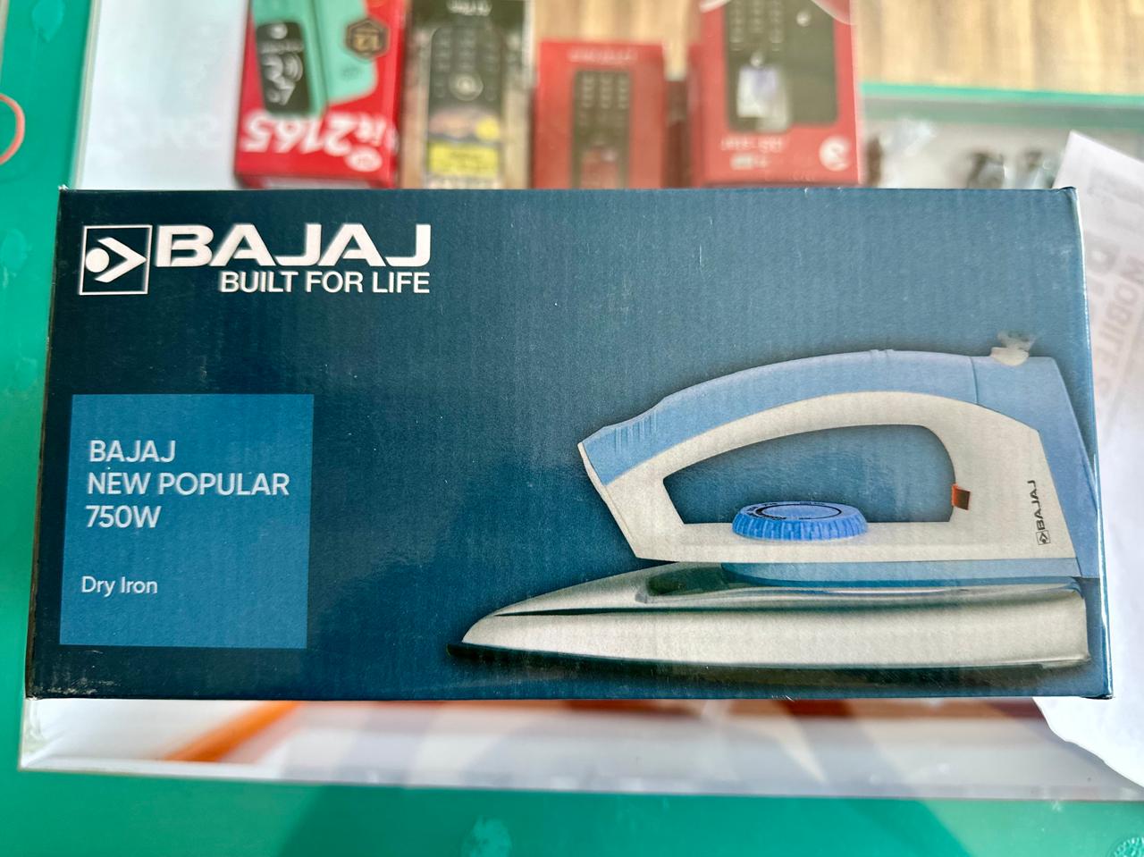 bajaj new popular 750w dry iron