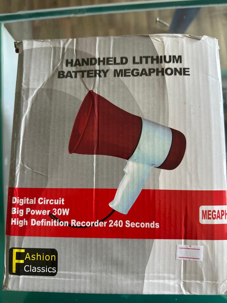 handheld lithium battery megaphone