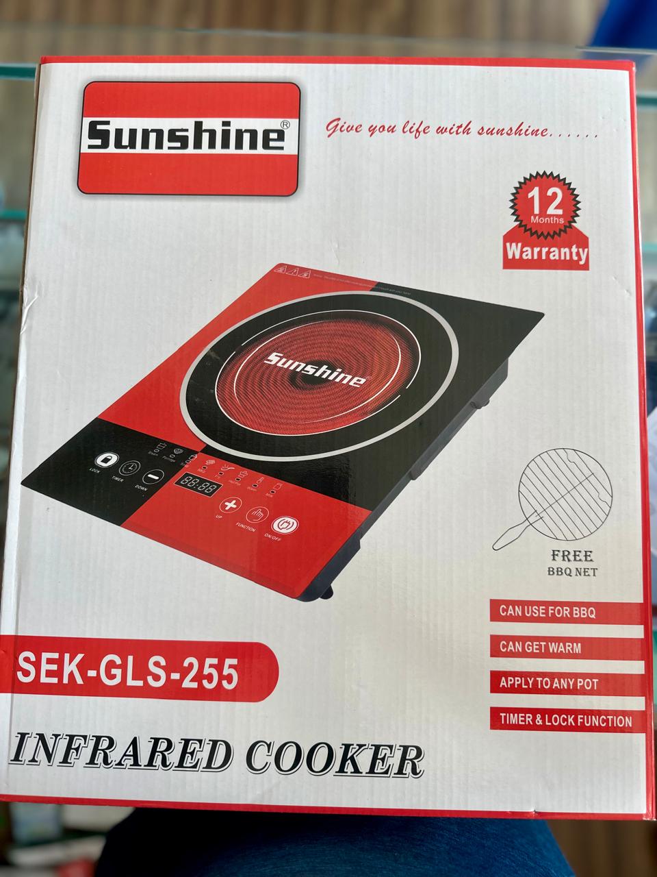 sunshine infrared cooker sek - gls - 255