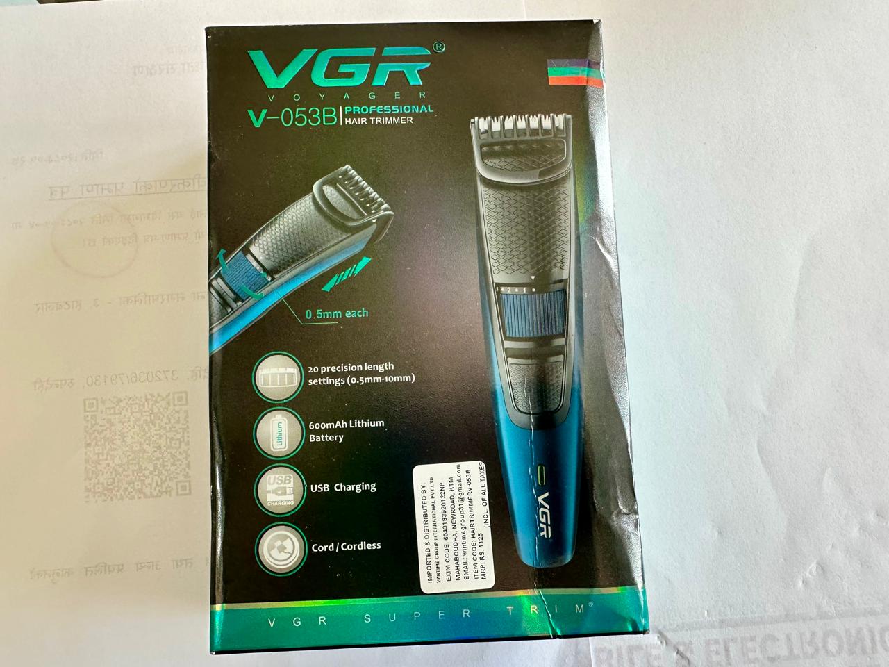 VGR v-053b professional hair trimmer
