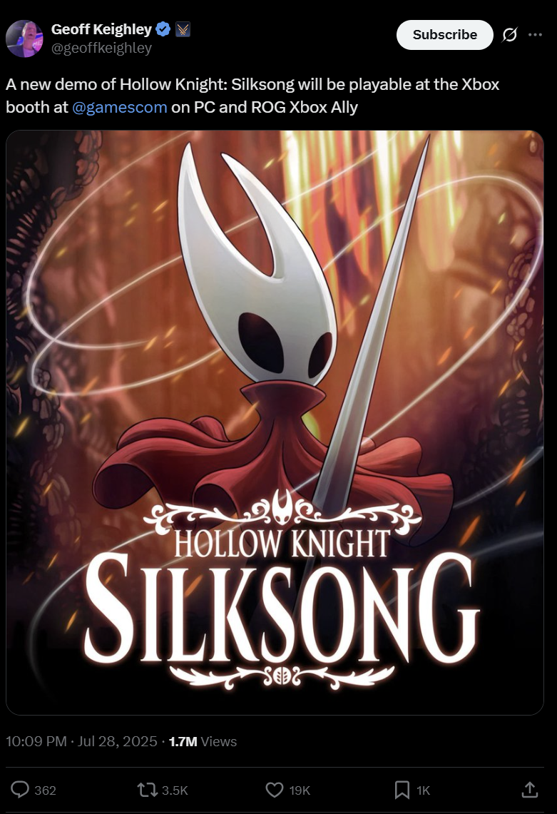 hollow knight silksong