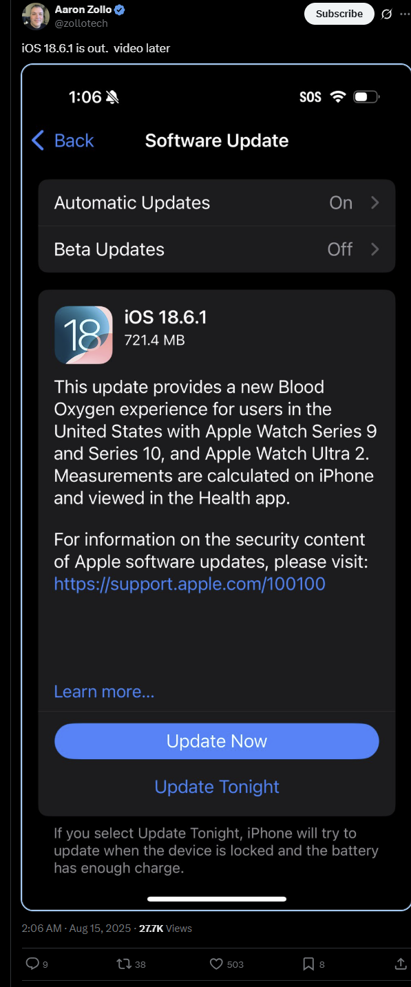 ios 18.6.1
