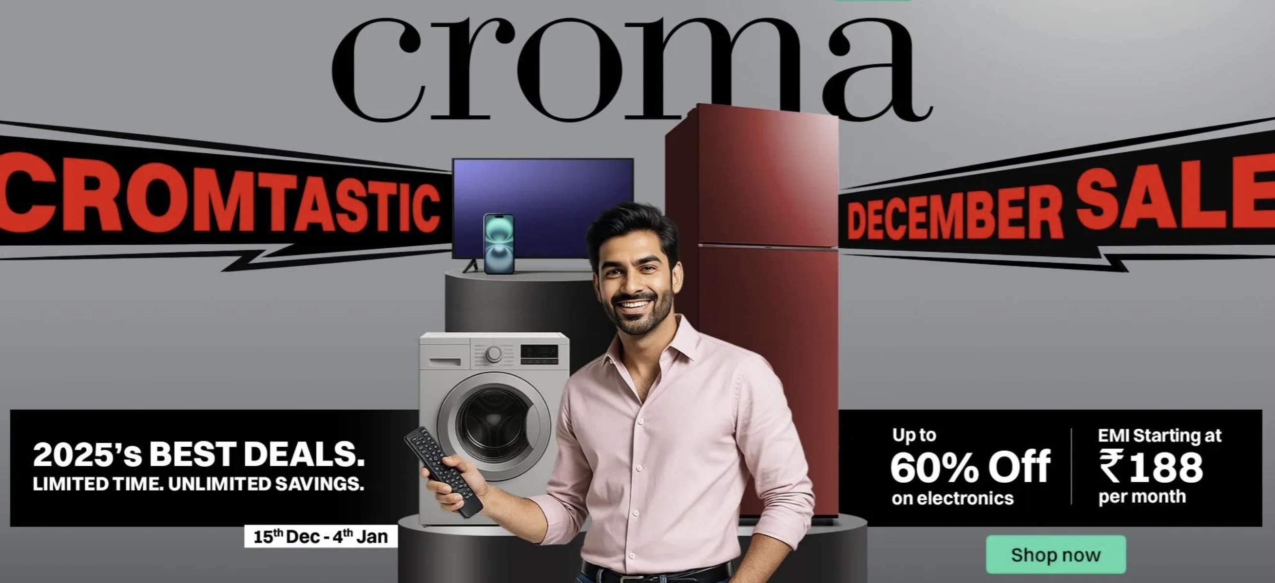 Croma December Sale: iPhone 16 at Rs 40,990 – Best Smartphone Deals